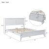 Full Modern Solid Wood Platform Bed - White - Image 7