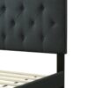 Full Sized Tufted Bed With USB - Black - Image 5