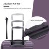 3 Piece Luggage Sets Lightweight Suitcase With Two Hooks, Spinner Wheels, Tsa Lock, (20/24/28) - Purple - Image 5