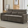 2 In 1 Sofa 3 Seater With Sofa Bed And Reversible Recliner - Dark Gray - Image 9
