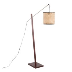 Arturo - Contemporary Floor Lamp - Walnut