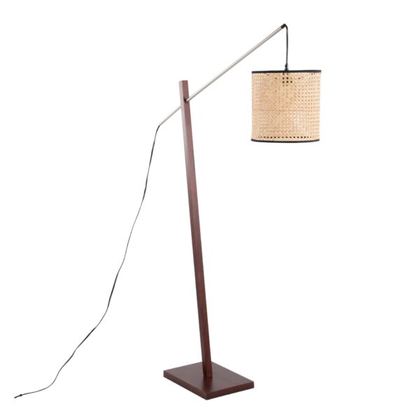 Arturo - Contemporary Floor Lamp - Walnut
