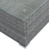 8 Pieces Outdoor Patio Furniture Sets, Garden Conversation Wicker Sofa Set, Single Sofa Combinable - Beiges / Gray - Image 21
