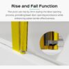 Frameless Folding Shower Doors For Bathtub - Brushed Gold - Image 5