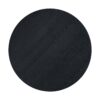 Topmax - 5 Piece Modern Round Dining Table Set Pedestal Kitchen Table Set With 4 Upholstered Dining Chairs For Studio, Apartment, Small Places - Black - Image 10