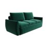 Pull Out Sofa Bed, 3 Seat Convertible Sleeper Sofa With 2 In 1 Pillow And Blanket Set Multifunctional Velvet Sofa Bed - Green - Image 10