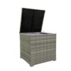 4 Piece Patio Sectional Wicker Rattan Outdoor Furniture Sofa Set With Storage Box - Gray - Image 13