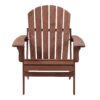 Oversize Outdoor Folding Adirondack Chair, Patio Chair For Garden Backyard Porch Pool Deck Firepit - Coffee - Image 8