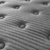 13" Twin Quilted Eurotop Hybrid Mattress, Plush - Gray - Image 4