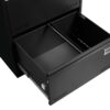 2 Drawer Metal Lateral File Cabinet With Lock, Office Vertical Files Cabinet For Home Office, Locking Metal File Cabinet - Black - Image 4
