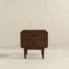 Alexa - Mid-Century Modern Style Night Stand - Brown - Image 14