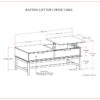 Banting - Lift Top Coffee Table - Walnut Brown - Image 19