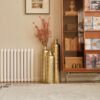 Floor Metal Vases Decorated White Metal Vases (Set of 3) Gorgeous Home Decoration Large Glazed Metal Vases - Golden - Image 21