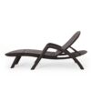 Polypropylene Resin Chaise Lounge With Hand Crafted Details - Dark Brown - Image 7
