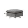 Naveen - Linen Modular Sectional Sofa With Ottoman - Gray - Image 15