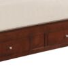 Charming Transitional Queen Bed With Storage - Cherry - Image 3