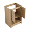 Modern 24" Freestanding Bathroom Vanity With Ceramic Sink And Soft Closing Doors - Oak - Image 20