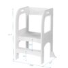 Child Standing Tower, Step Stool For Kids, Toddler Step Stool For Kitchen Counter - Gray - Image 11
