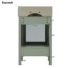 Bathroom Vanity With Ceramic Sink And Ample Storage, Ideal For Small Bathrooms - Green - Image 12
