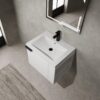 Modern Bathroom Vanity Sink Combo For Small Spaces - White - Image 2