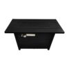Outdoor Fire Pit Table With Lid Durable Construction - Black - Image 2