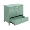 3 Drawer Cabinet For Bedroom, Living Room, Or Study, American Furniture - Light Green - Image 14