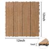Wood Plastic Composite Deck Tiles (Set of 20), Sustainable Composite Decking Resist Rust, Water, Weather, Easy To Diy & Maintain, Ideal For Patios, Balconies, Rooftops - Burlywood - Image 2
