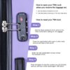 Luggage 4 Piece Lightweight Suitcase With Rotating Wheels, 24" And 28" With Tsa Lock, (16/20/24/28) - Light Purple - Image 6