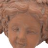 8X4X9" Visage Head Bust Planter, Home Wall Planter - Brown - Image 7