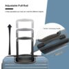 3 Piece Luggage Sets Lightweight Suitcase With Two Hooks, Spinner Wheels, Tsa Lock, (20/24/28) - Blue - Image 6
