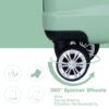 3 Piece Luggage Sets Pc Lightweight & Durable Expandable Suitcase With Two Hooks, Double Spinner Wheels, Tsa Lock, (21/25/29) - Light Green - Image 8