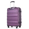 Expandable 3 Piece Luggage Sets Pc Lightweight & Durable Suitcase With Two Hooks, Spinner Wheels, Tsa Lock, (21/25/29) - Dark Purple - Image 12