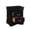 Louis Philippe - 2 Piece Twin Bedroom Set Bed - Black - Image 2