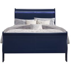 Charlston - Full Bed With LED - Blue