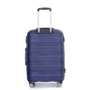 Hardshell Suitcase Spinner Wheels Pp Luggage Sets Lightweight Durable Suitcase With Tsa Lock, 3 Piece Set (20/24/28) - Navy - Image 7