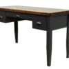 Essex - Writing Desk - Black, Whiskey - Image 2