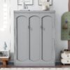 Full Size Murphy Wall Bed & Shelves - Gray - Image 11