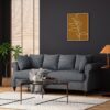 3 Seater Sofa - Charcoal - Image 3