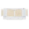 Full Size Murphy Wall Bed With Drawer And Rattan Decoration - White - Image 10