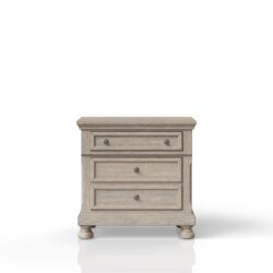 Nightstand Two Drawer - Antique Gray