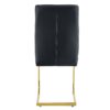 Luxurious And Minimalist Chair Covers, 2 High Elasticity Dining Chairs Arched Legs - Black / Gold - Image 17