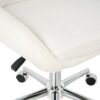 Modern Teddy Fleece Fabric Dining Chair With Chrome Legs, Soft And Comfortable - Beige - Image 16