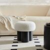 Lamb Wool Seat With Barrel Pipe / Black Ash Willow - White - Image 7
