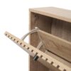 2 Door Shoe Rack, Freestanding Modern Shoe Storage Cabinet, For Entryway - Natural - Image 14