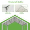 Party Tent Heavy Duty, Large Wedding Event Shelters With 3 Carry Bags & Removable Sidewalls, Outdoor Canopy Gazebo Commercial Tents For Parties Carport Camping Garden Patio - White - Image 5