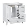 Bathroom Vanity, Modern Bathroom Cabinet With Sink Combo Set, Bathroom Storage Cabinet With A Soft Closing Door And 3 Drawers, Solid Wood Frame - White - Image 13