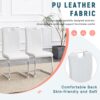 (Set of 4) Material Bow Shaped Chairs Adding Fashion To Minimalist And Contemporary Home Styles - White - Image 9