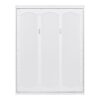 Queen Size Murphy Wall Bed With Shelves, Space Saving - White - Image 5