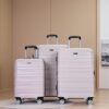 3 Piece Luggage Sets Pc Lightweight & Durable Expandable Suitcase With Two Hooks, Double Spinner Wheels, Tsa Lock, (21/25/29) - Sand - Image 2