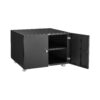 26" Office Furniture Copier Cabinet 2 Door Steel Copier Stand Mobile Pedestal File Printer Stand - Black - Image 8